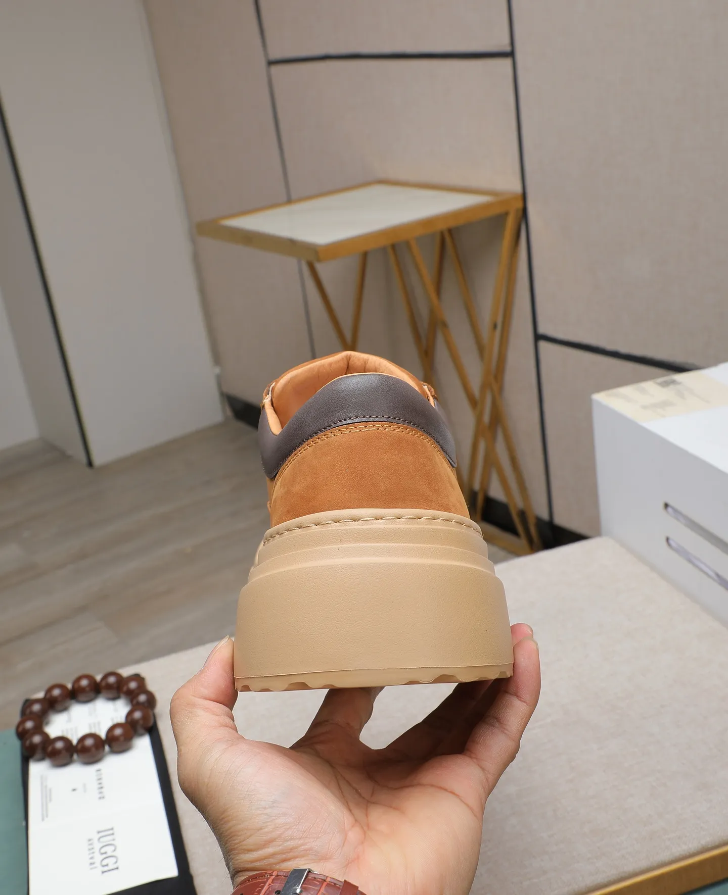 Men's shoes 💰660 IUGGI new retro presbyopia men's shoes, casual and versatile, full of high-end sense, fashionable, luxury and personalized style, joint style, retro presbyopia factor, full of handsome style, first layer suede cowhide, lining wool, rubber outsole, light and non-slip size: 39-44